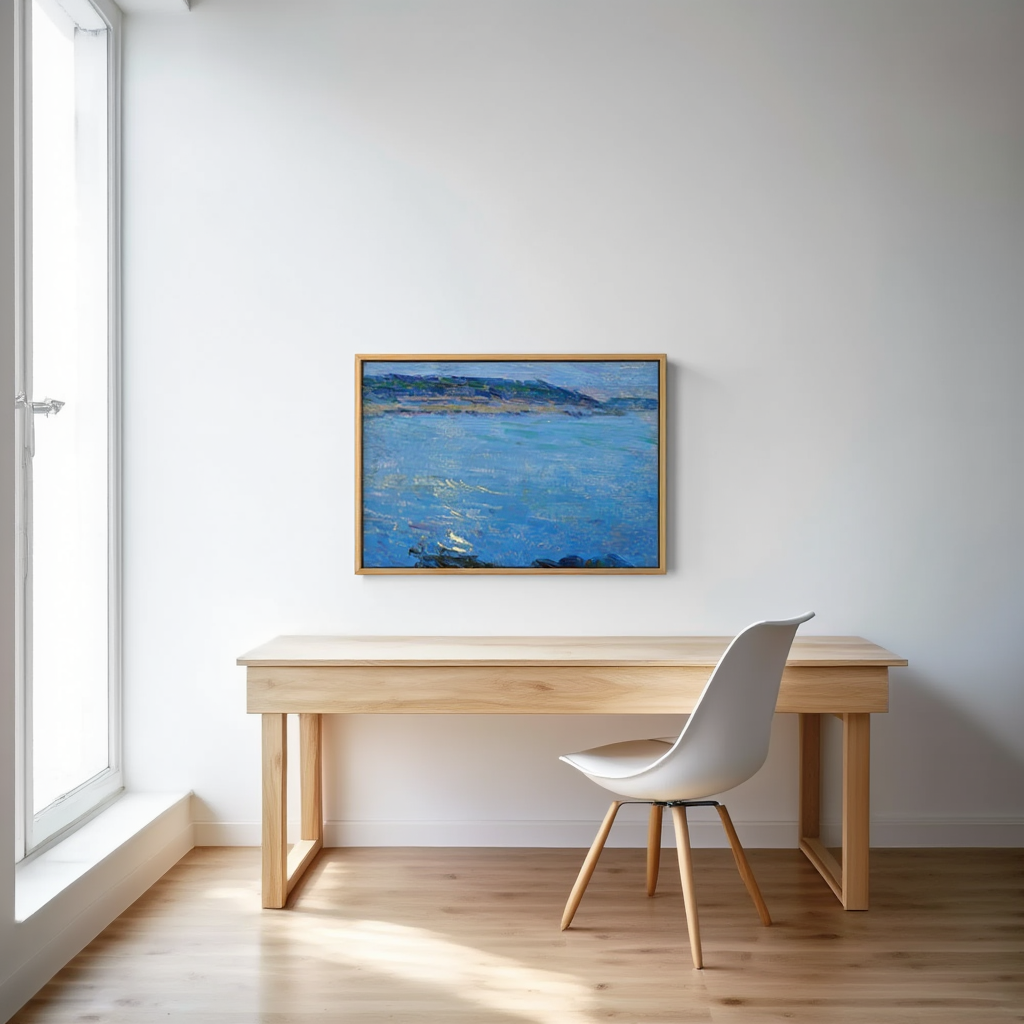 Max Kurzweil - Blue seascape in the moonlight