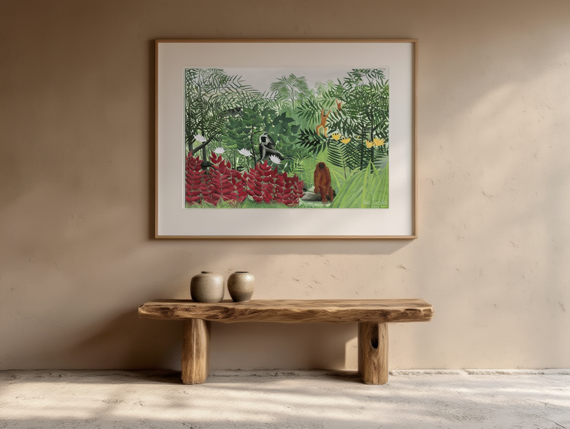 Henri Rousseau - Tropical Forest with Monkeys