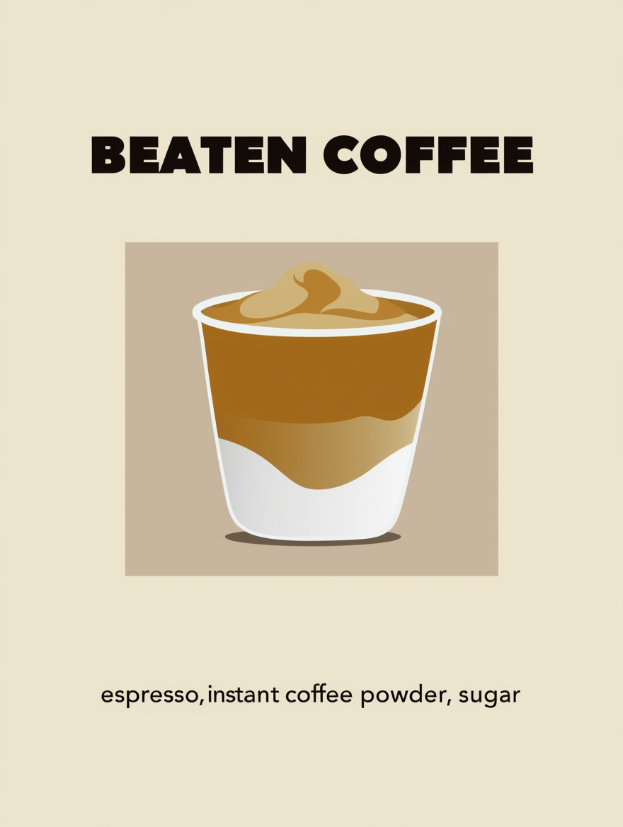 Beaten Coffee – Modern Minimalist Coffee Art Print