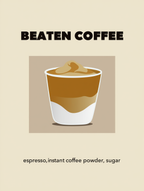 Set of 3 Coffee-Inspired Prints – Affogato, Mocha & Beaten Coffee - Hakyarts