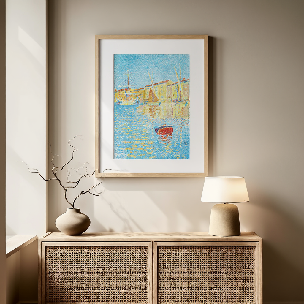 The Buoy (La bouée) – Paul Signac (1894) | Neo-Impressionist Seascape Art Print