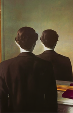 Silhouette of the Hidden Face – Surrealist Art Print
