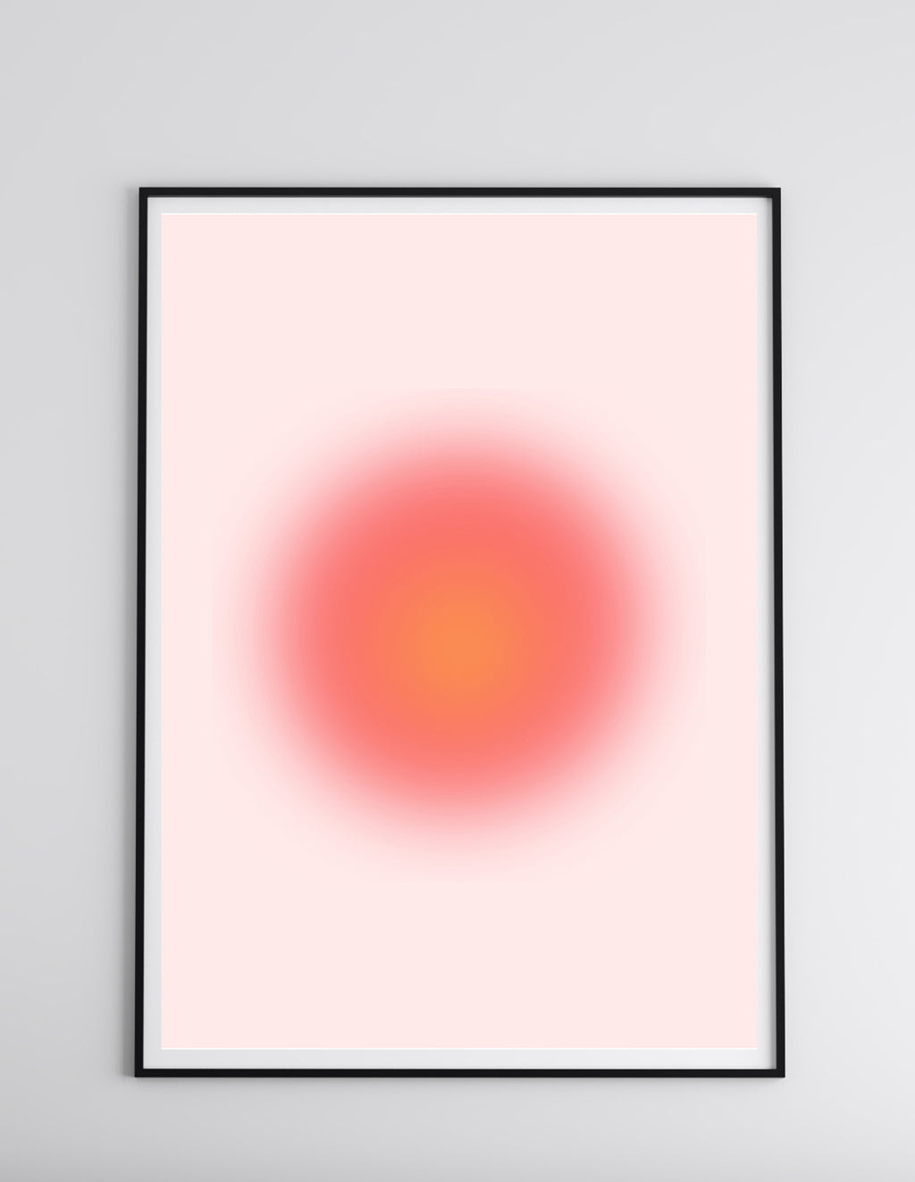 Minimal Pink Gradient Aura Poster