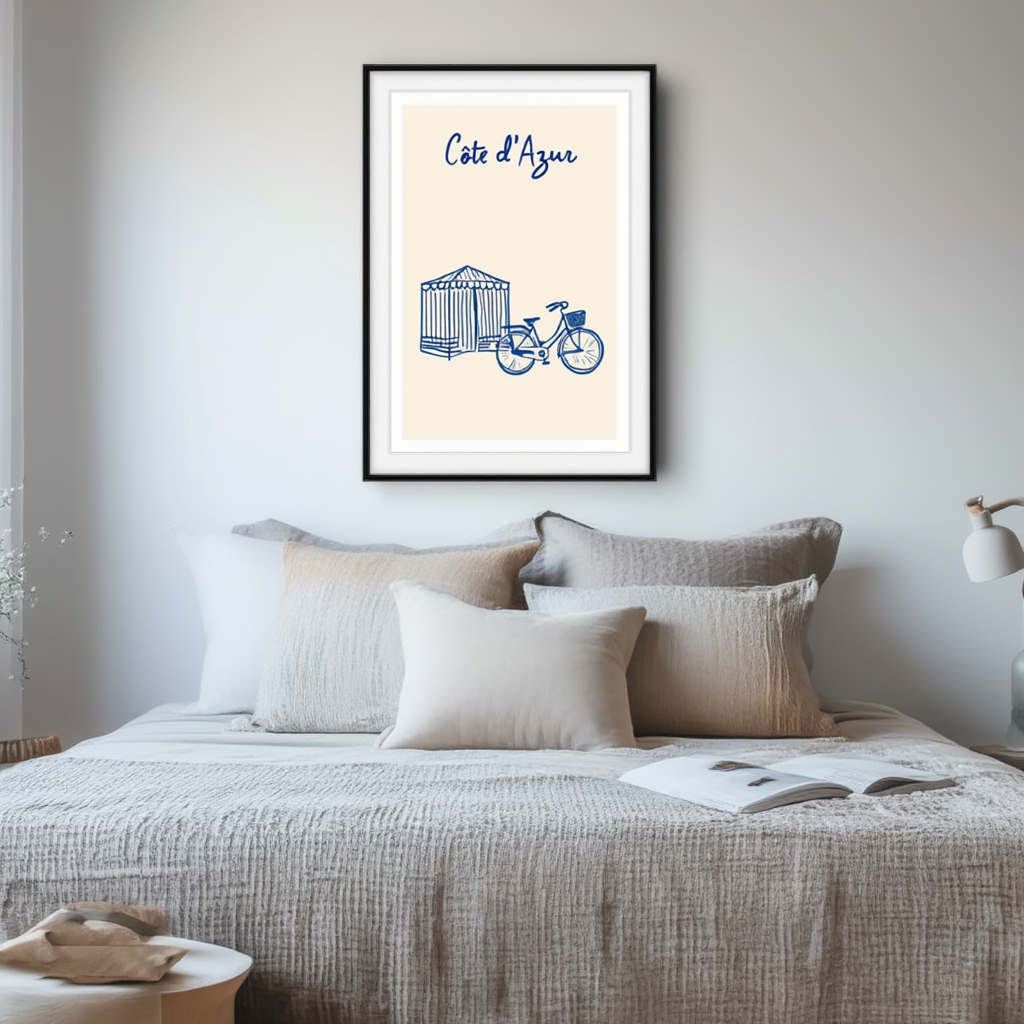 Côte d’Azur – Minimalist Art Print for Contemporary Interiors