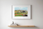 Landscape at Le Pouldu – Paul Gauguin Poster | Post-Impressionist Rural & Coastal Art Print - Hakyarts