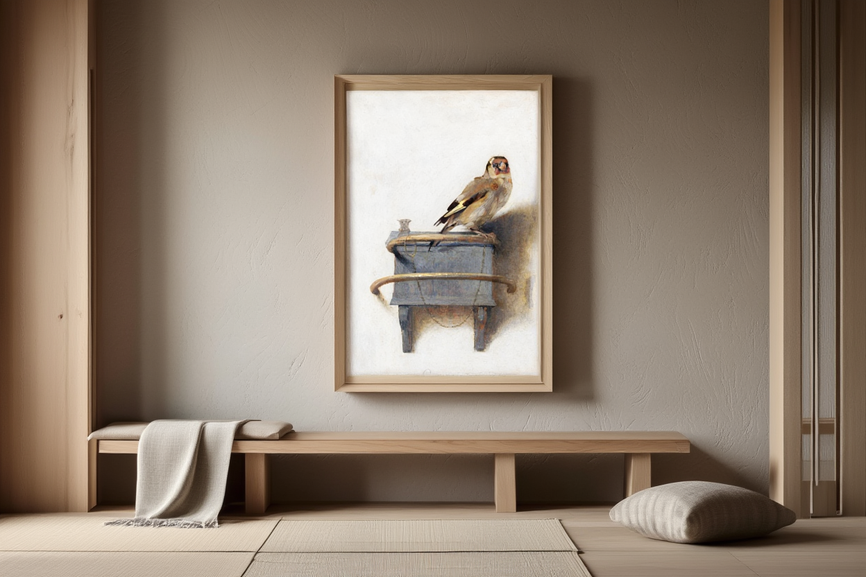 The Goldfinch – Carel Fabritius (1654) | Dutch Golden Age Figurative Art Print