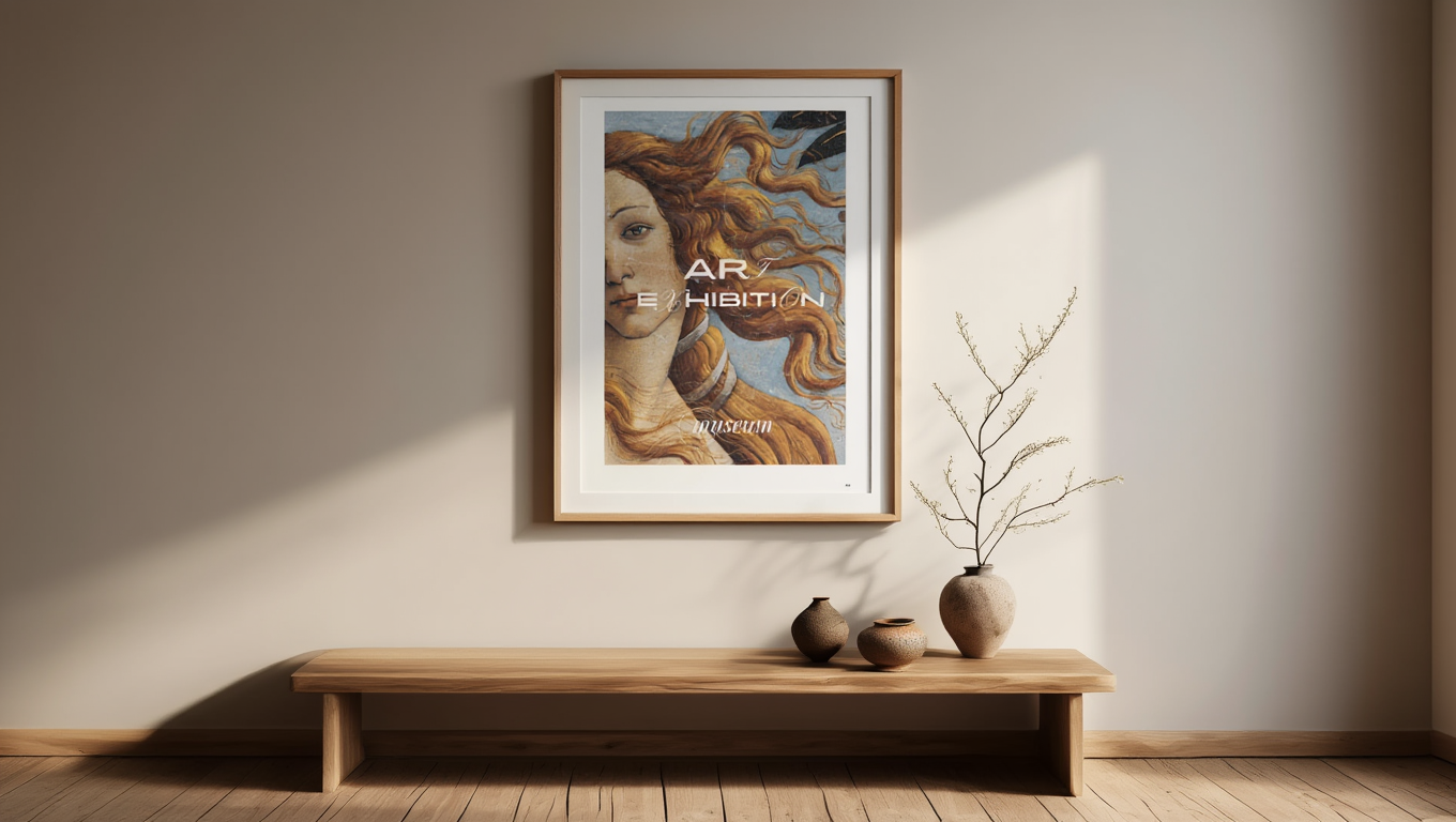 Birth of Venus Art Exhibition – Vintage Museum Poster