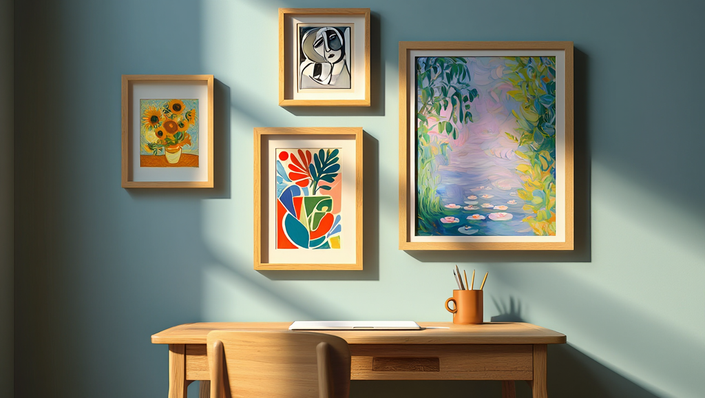 Classic Artists Office – Set of 4 Curated Prints