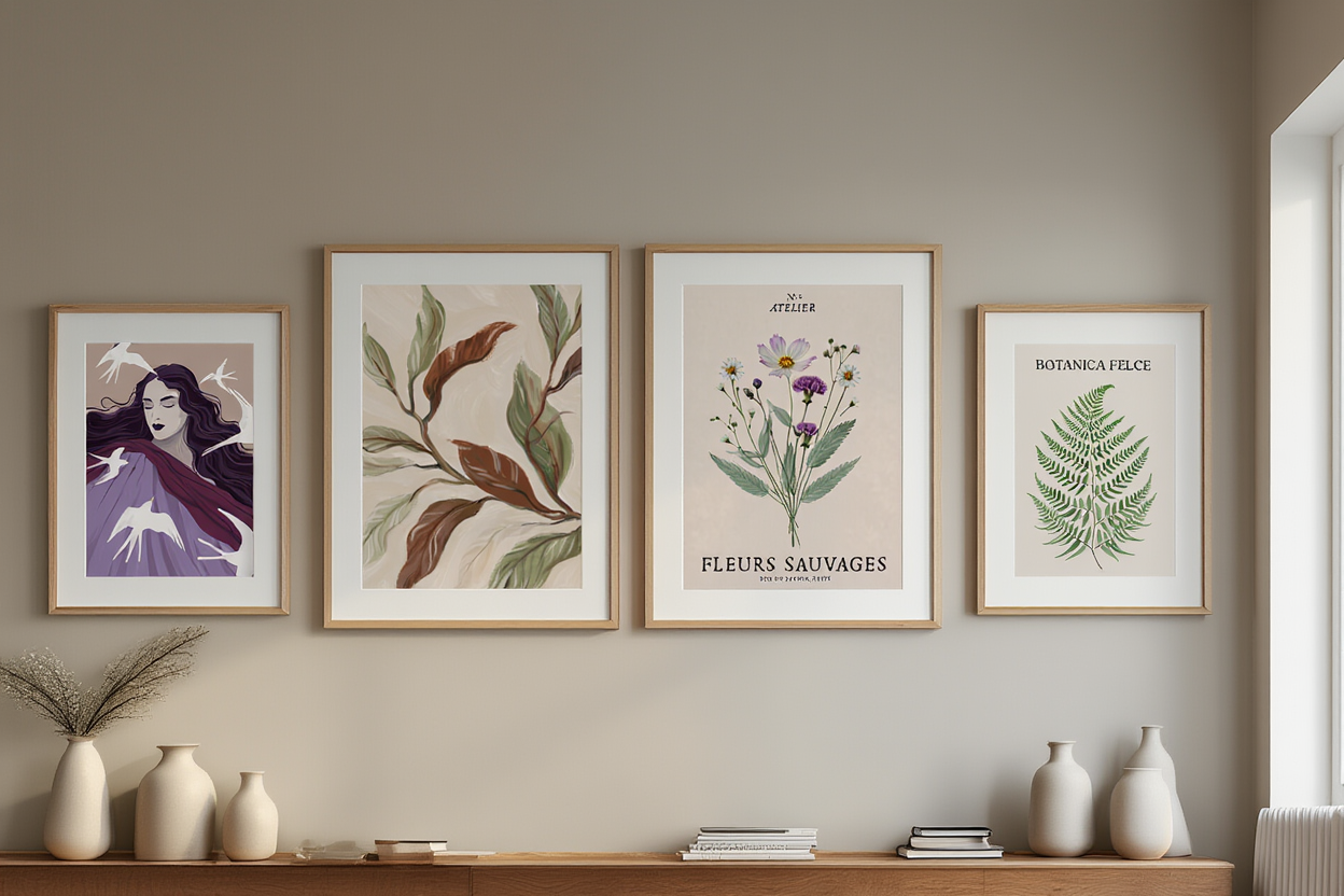 Floral Symphony – 6 Botanical Prints | Mix & Match Wall Art Collection