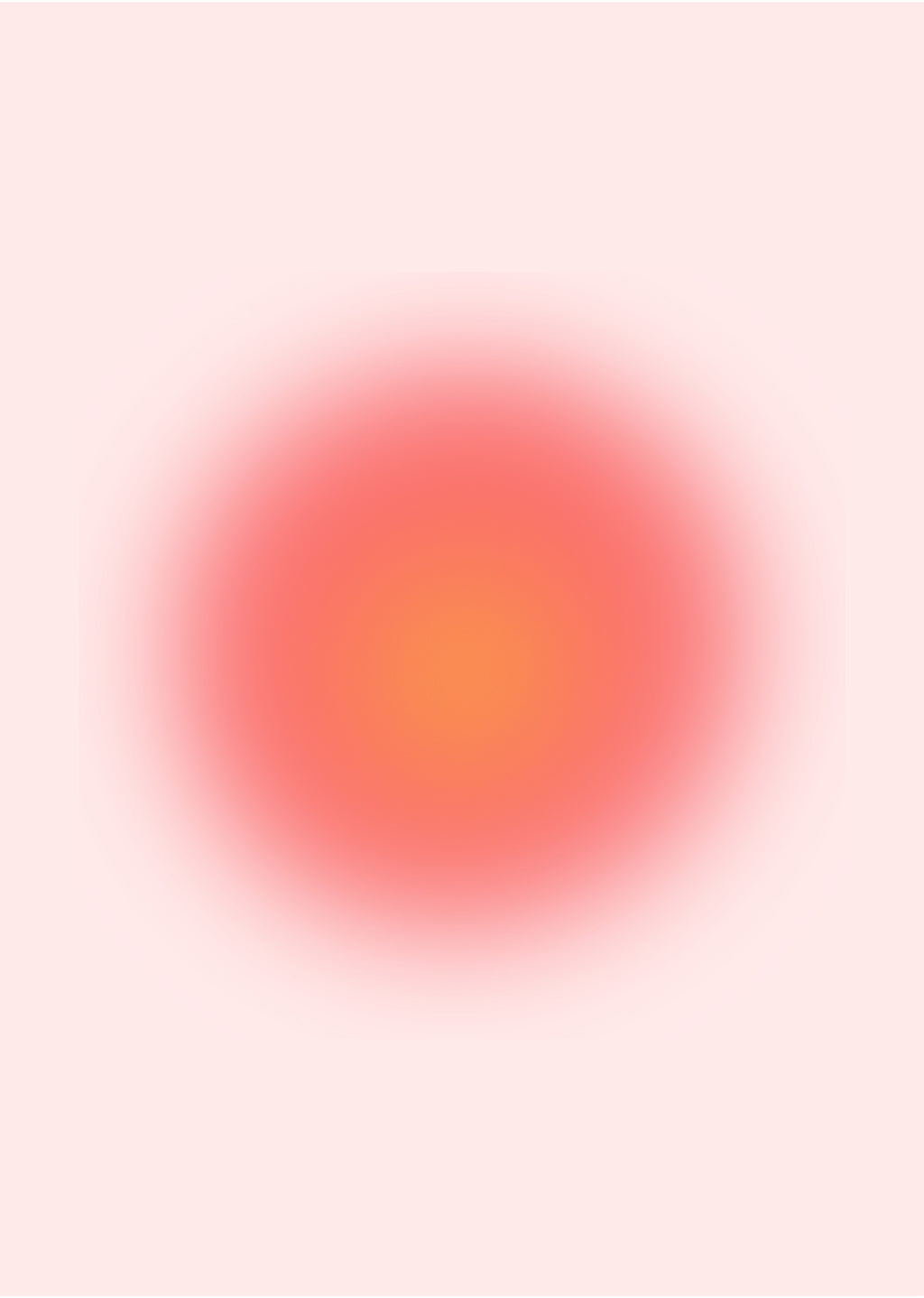 Minimal Pink Gradient Aura Poster