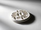 Minimalist Plaster Jewelry Tray Holder – White Cream  Home Decor