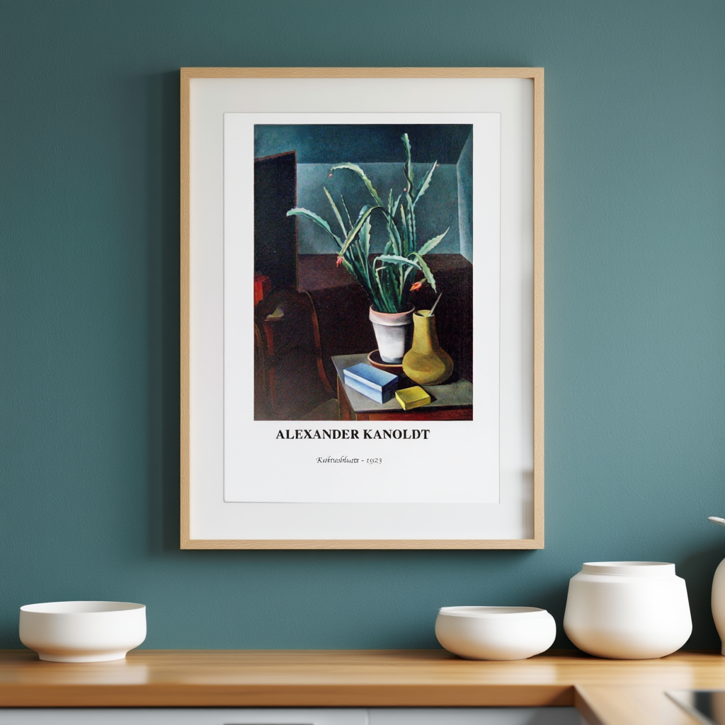 Alexander Kanoldt - Cactus Sill Life Poster