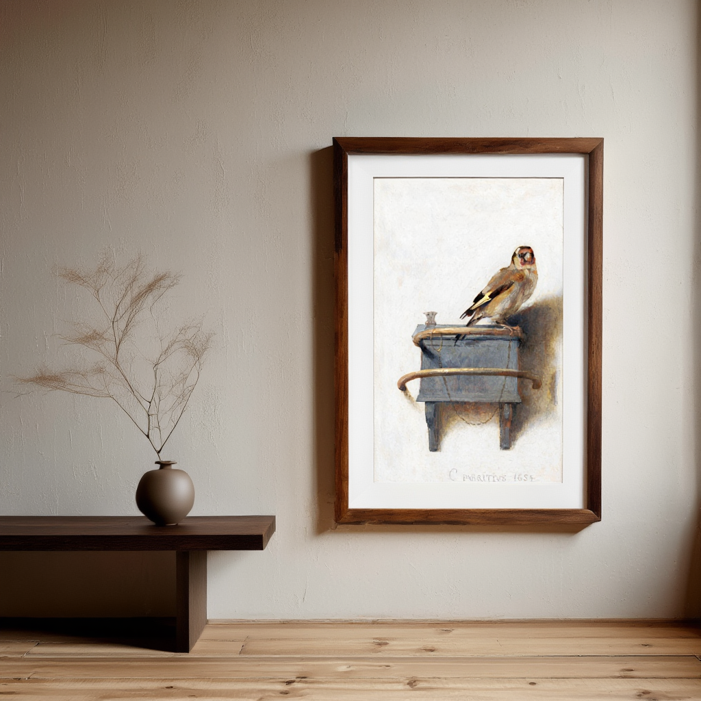 The Goldfinch – Carel Fabritius (1654) | Dutch Golden Age Figurative Art Print