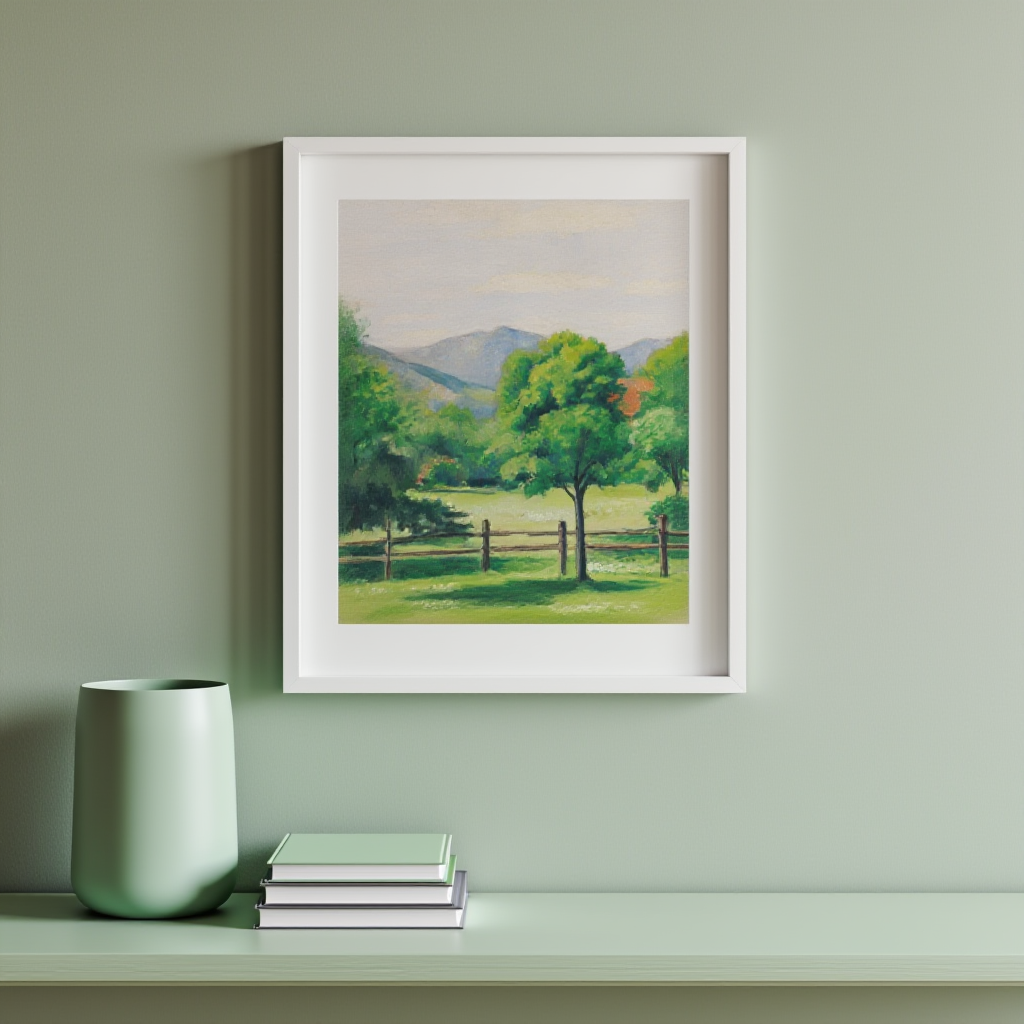 August Macke – Garden in Tegernsee - Serene Expressionist Landscape Print