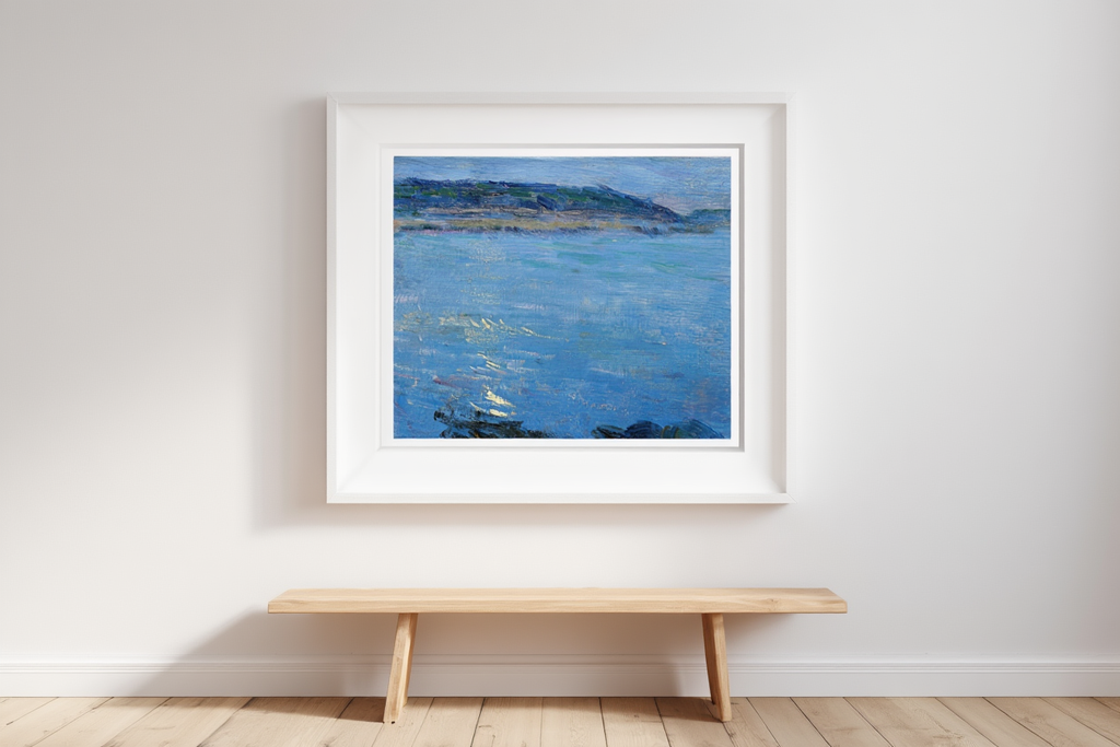 Max Kurzweil - Blue seascape in the moonlight