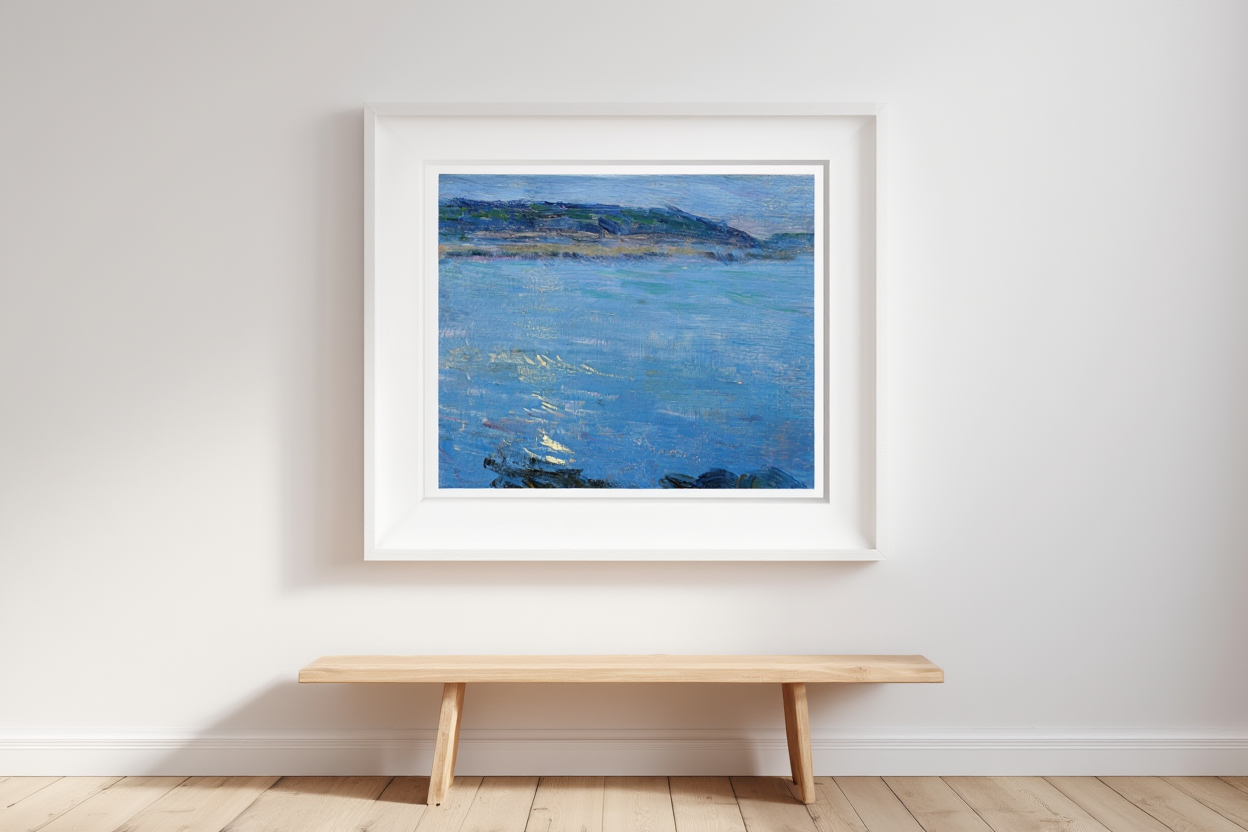 Max Kurzweil - Blue seascape in the moonlight