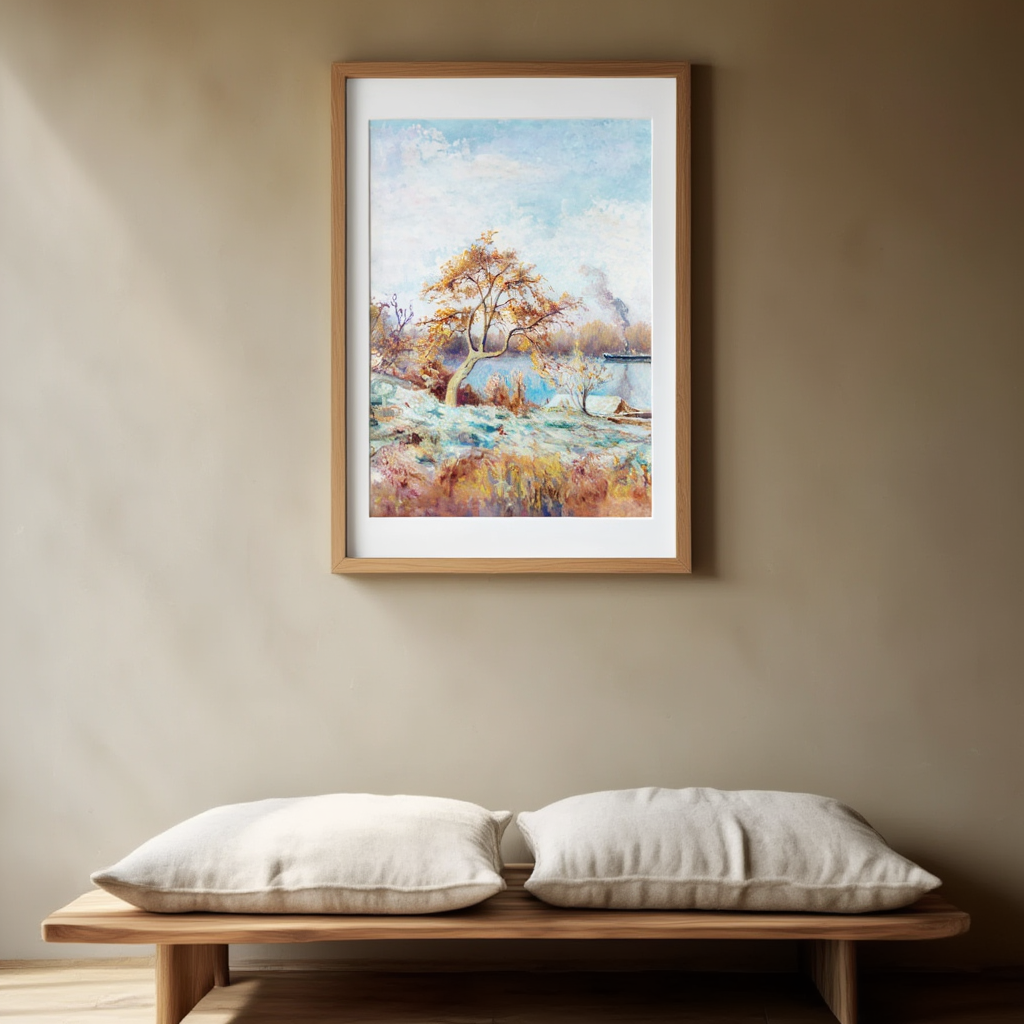 Les Bords de Seine au Printemps by Maximilien Luce – Neo-Impressionist Spring Landscape Art Print