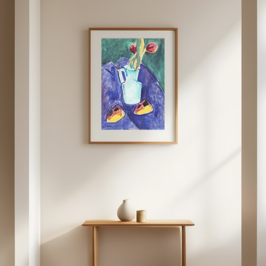 Alfred Henry Maurer - Tulips in a Green Vase Poster