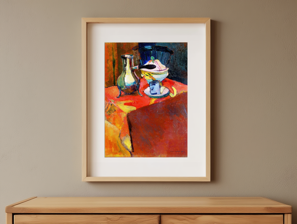 Henri Matisse – Crockery On A Table | Bold Modernist Still Life Art Print