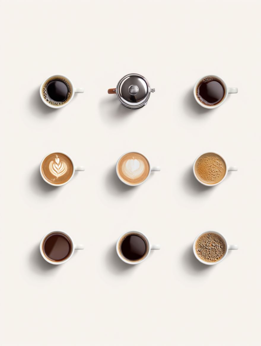 6 Coffee Posters – Minimalist Café Wall Art Prints for Espresso, Latte & More