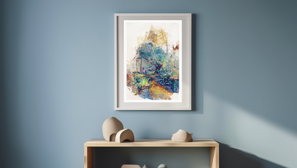 Children by a Mountain Creek