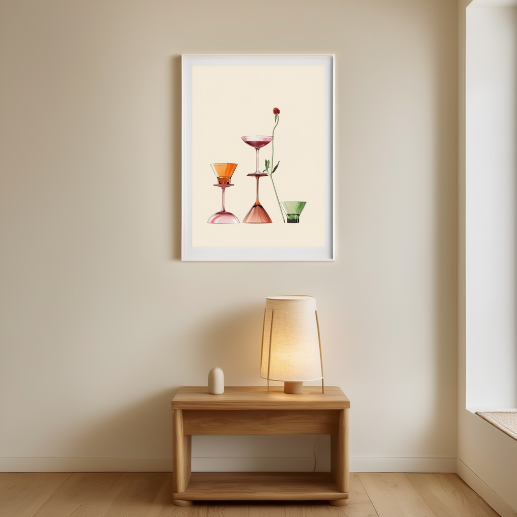 Moments of Everyday Life – Illustrative Art Print | Vintage & Contemporary Daily Life Poster