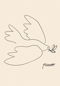 Dove of Peace by Pablo Picasso – Vintage Spanish Peace Symbol Art Print - Hakyarts