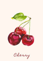 Floral & Cherry – Set of 4 Art Prints - Hakyarts