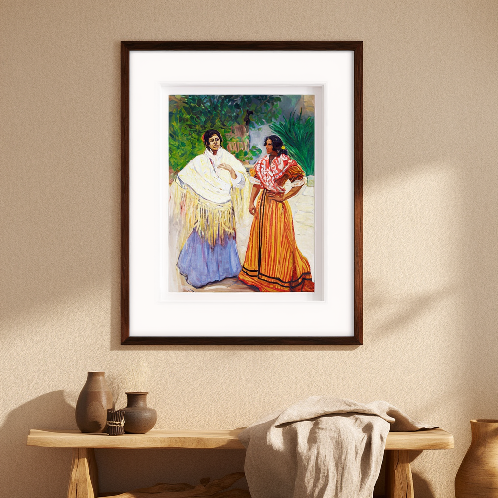 Two Gypsies by Francisco Iturrino