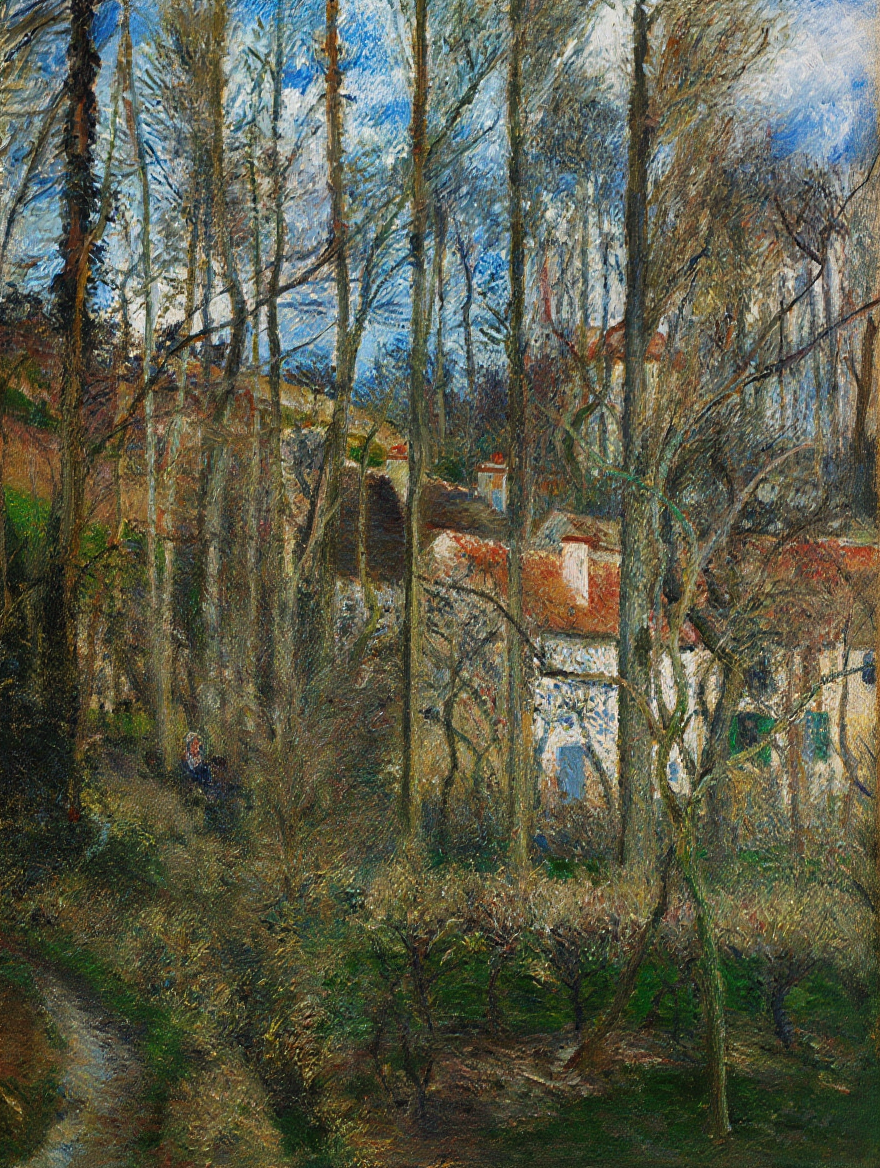 Camille Pissarro - The Côte des Boeufs at L'Hermitage