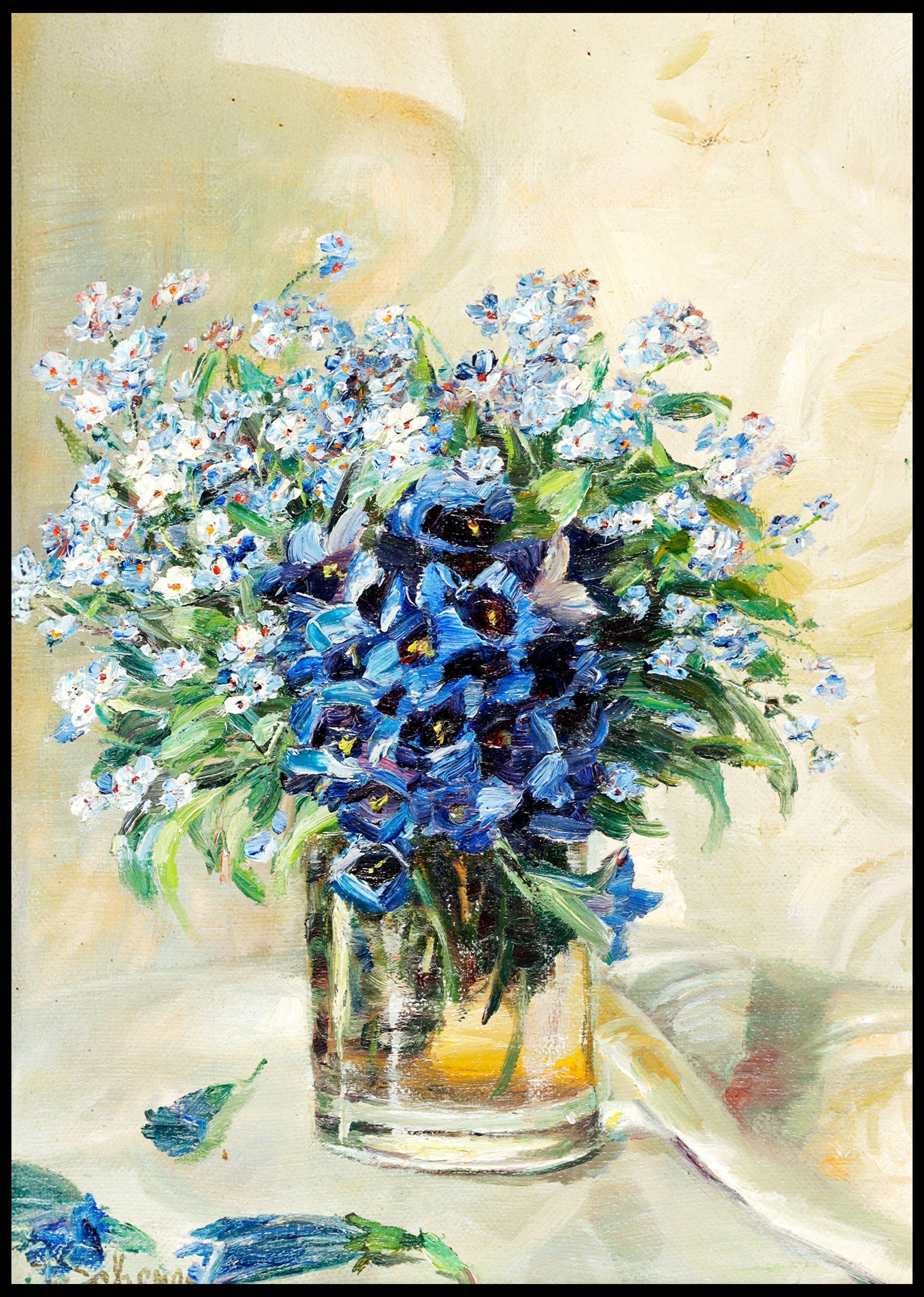 Spring Flowers in Glass