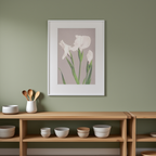 White Irises by Ogawa Kazumasa – Japanese Photography Art Print - Hakyarts