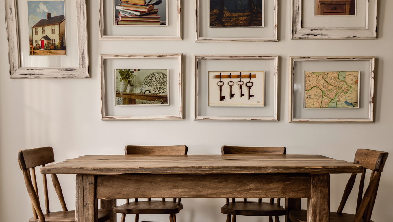 French Vintage Collection – Living Room Gallery Wall Set of 6