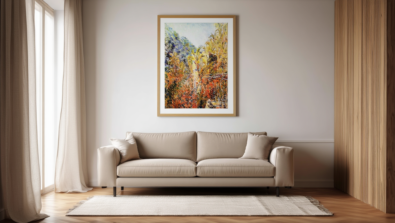 Claude Monet - The Valley of Sasso Poster