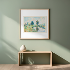Bord de rivière – Armand Guillaumin Poster | Impressionist River Landscape Art Print