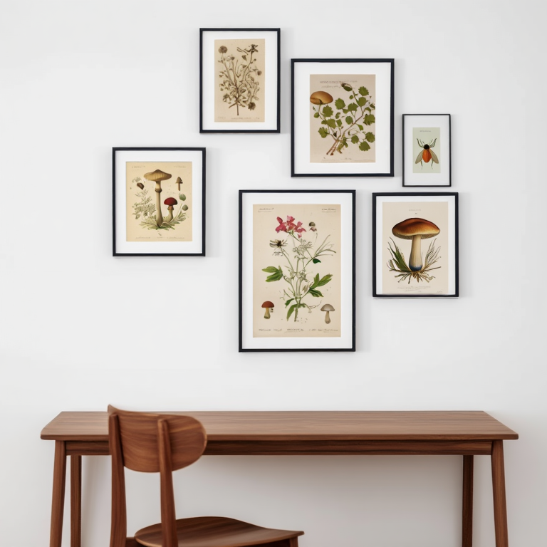 Vintage Adolphe Millot – Set of 5 Botanical & Natural History Prints