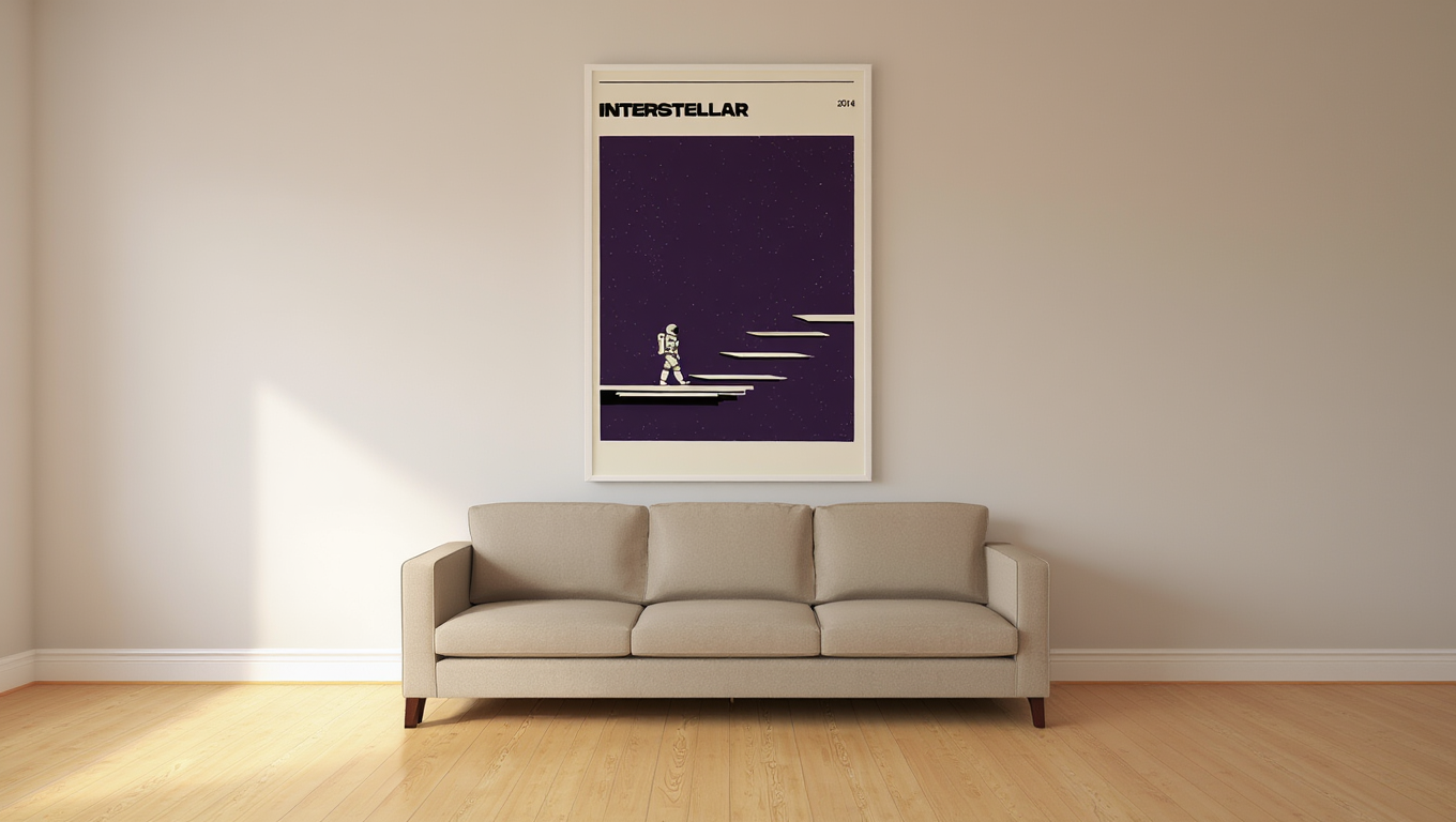 Interstellar Poster – Sci-Fi Movie Wall Art Print