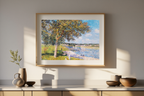 Un Noyer dans la Prairie de Thomery – Alfred Sisley Poster | Impressionist Landscape Art Print - Hakyarts