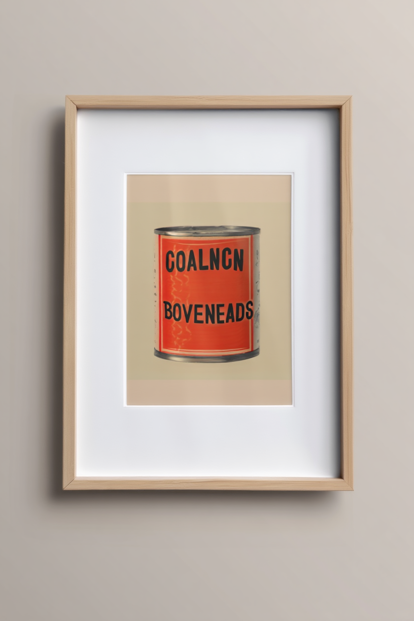 4 Retro Canned Food Prints – Vintage Kitchen Wall Art Collection