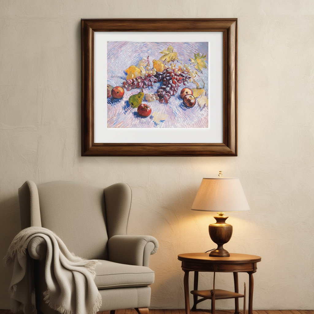 Vincent Van Gogh - Grapes, Lemons, Pears, and Apples Poster