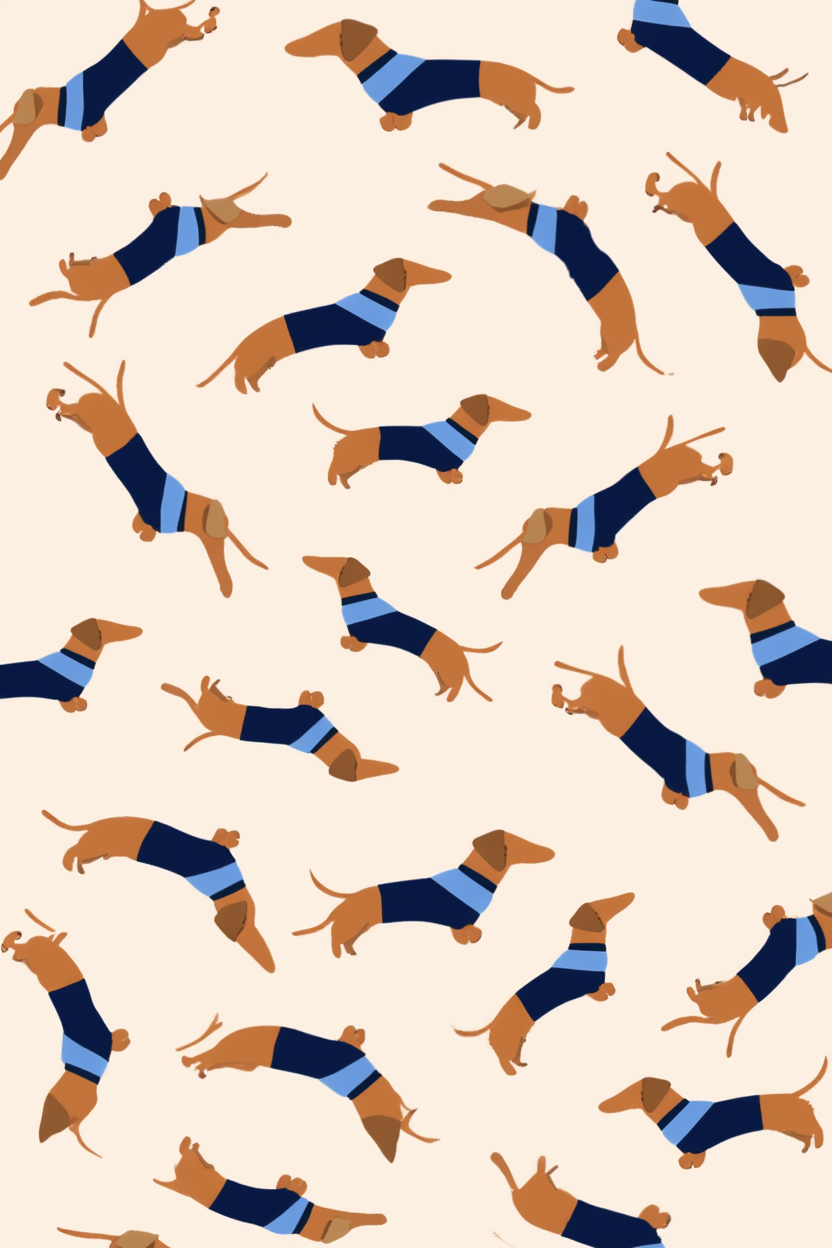 Paw Prints Modern Dog Wall Art