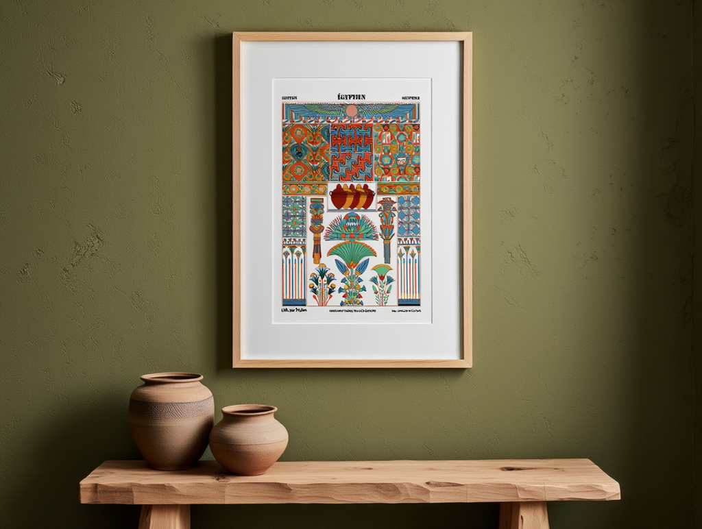 Auguste Racinet – Égyptien Print – XVI Century Vintage Historical Art Poster