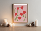 Red Tulips – Festive Print - Hakyarts