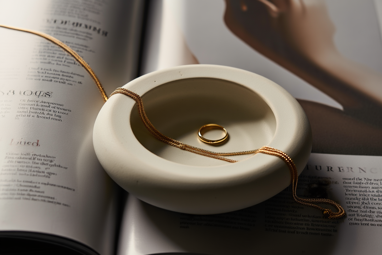 Minimalist Round Plaster Candle Holder – White Cream  Home Decor