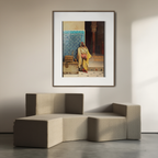 At the Mosque – Ludwig Deutsch Poster | Orientalist Figurative Art Print - Hakyarts
