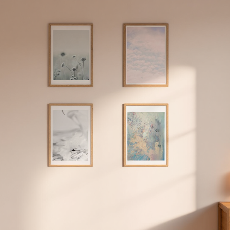 Minimalist Line Art Collection – Set of 4 Prints