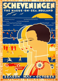 The Hague-On-Sea, Holland – Louis Kalff (1930) | Vintage Travel Art Poster