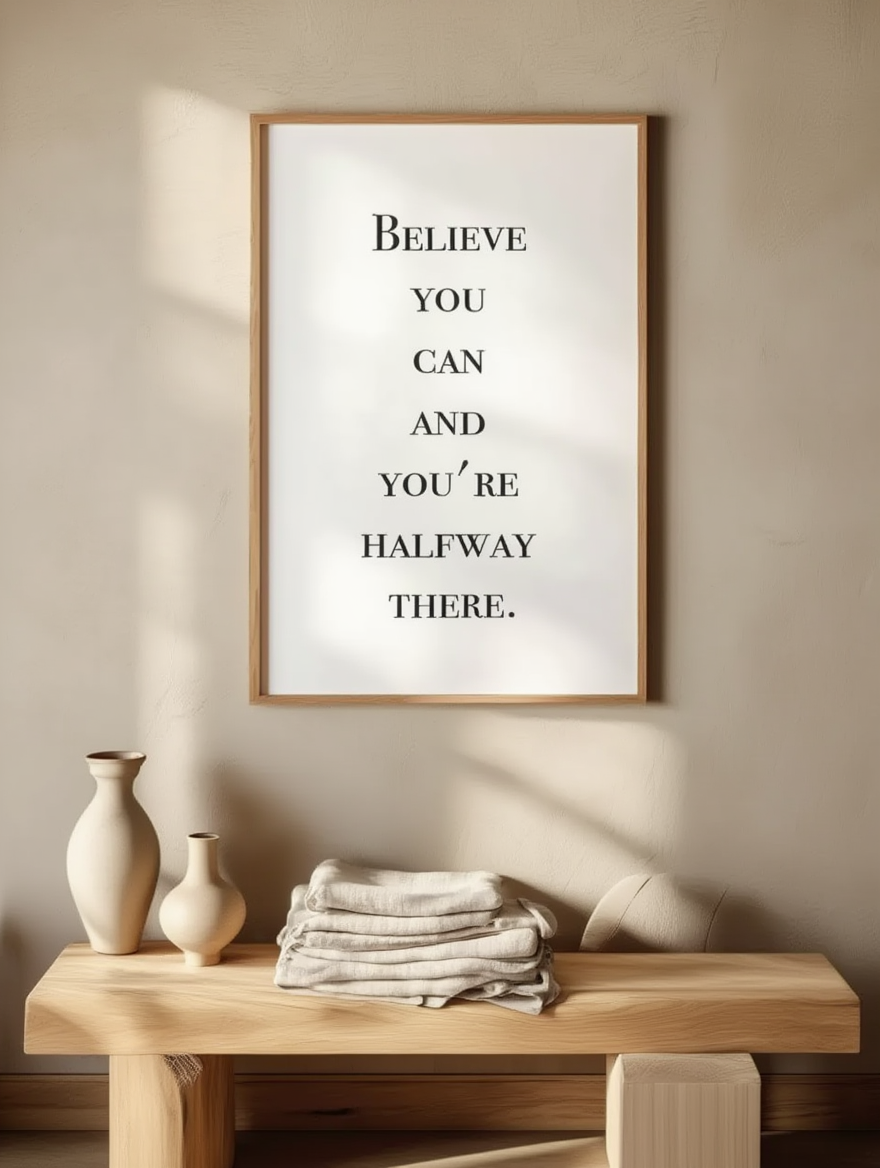Believe You Can and You're Halfway There Poster