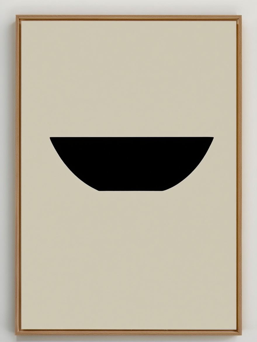 Scandinavian Neutral Gallery Wall – 6 Contemporary Art Prints