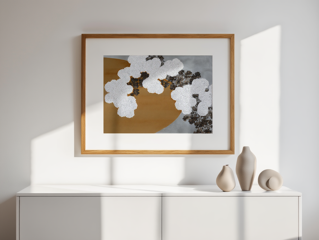 Kamisaka Sekka  - White Flowers